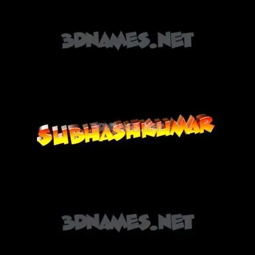 subhashkumar in Black Background style - 3D name wallpaper