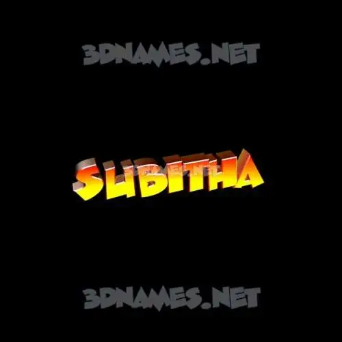subitha in Black Background style - 3D name wallpaper subitha in Black Background style - 3D name wallpaper