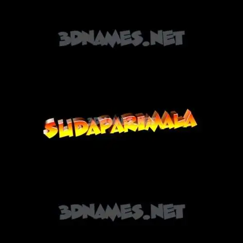 sudaparimala in Black Background style - 3D name wallpaper