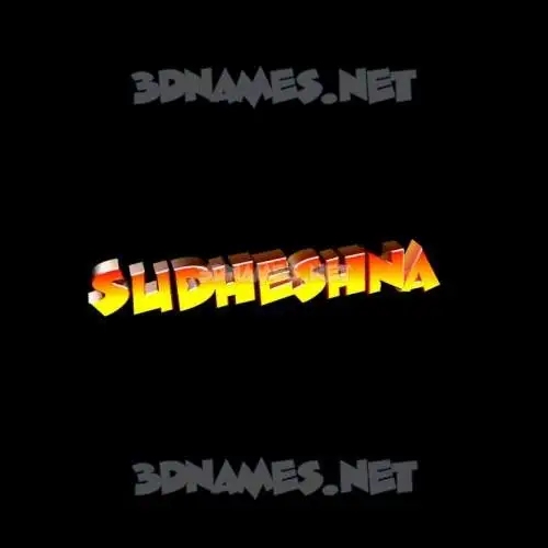 sudheshna in Black Background style - 3D name wallpaper