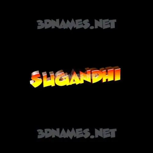 sugandhi in Black Background style - 3D name wallpaper