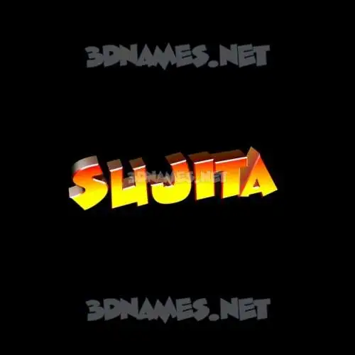 sujita in Black Background style - 3D name wallpaper