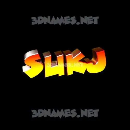 sukj in Black Background style - 3D name wallpaper