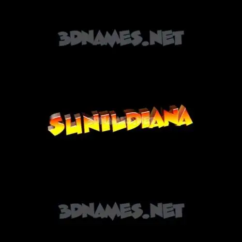 sunildiana in Black Background style - 3D name wallpaper