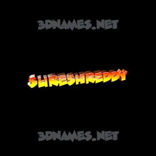 sureshreddy in Black Background style - 3D name wallpaper