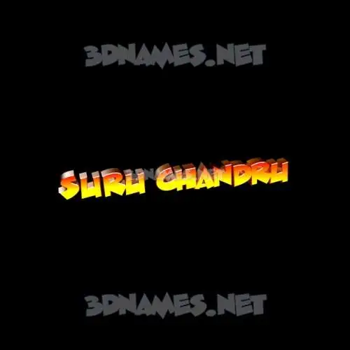 suru chandru in Black Background style - 3D name wallpaper suru chandru in Black Background style - 3D name wallpaper