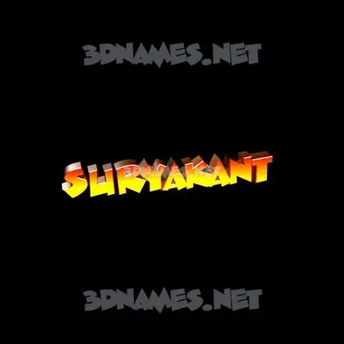 suryakant in Black Background style - 3D name wallpaper