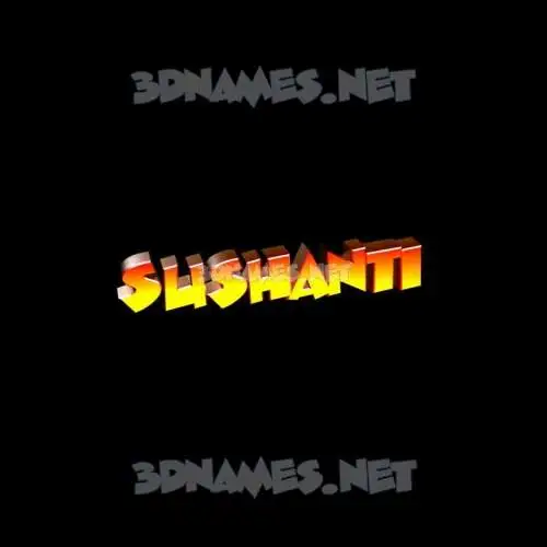 sushanti in Black Background style - 3D name wallpaper sushanti in Black Background style - 3D name wallpaper
