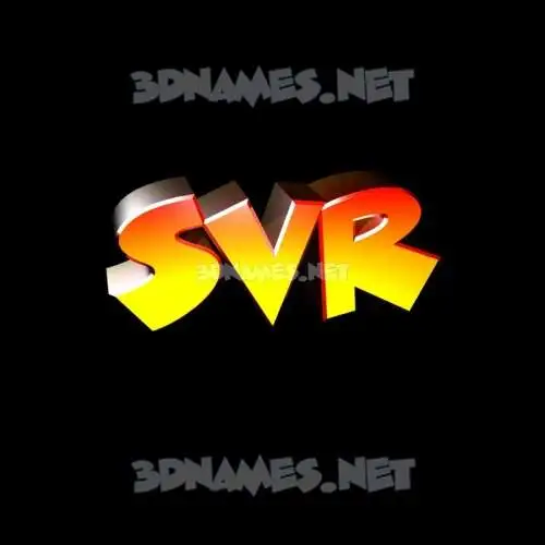 svr in Black Background style - 3D name wallpaper svr in Black Background style - 3D name wallpaper