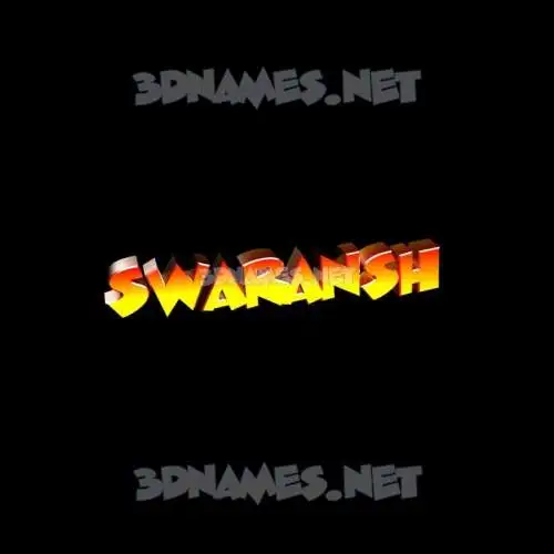 swaransh in Black Background style - 3D name wallpaper swaransh in Black Background style - 3D name wallpaper