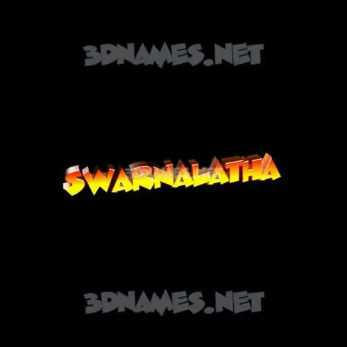 swarnalatha in Black Background style - 3D name wallpaper