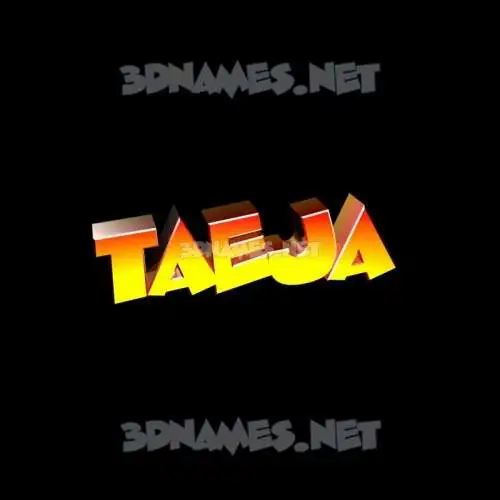 taeja in Black Background style - 3D name wallpaper taeja in Black Background style - 3D name wallpaper