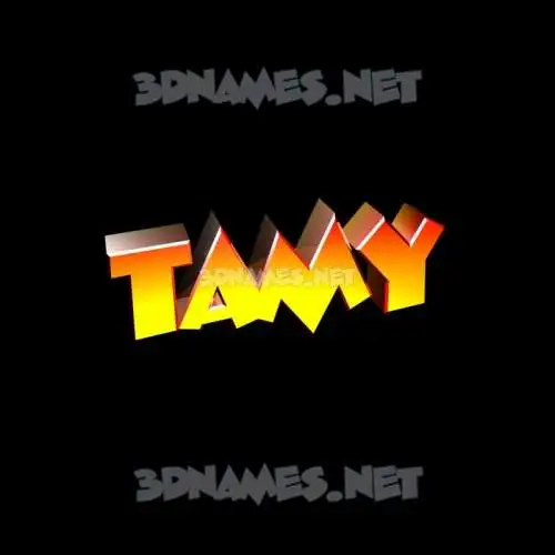 tamy in Black Background style - 3D name wallpaper