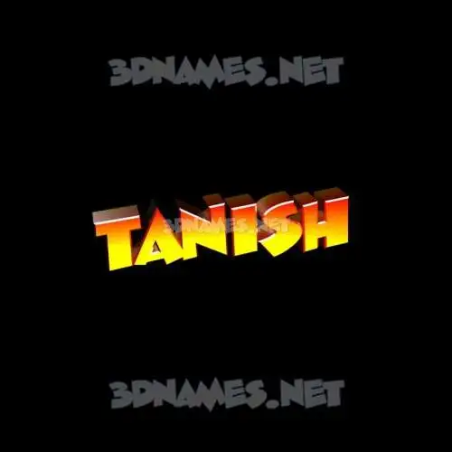 tanish in Black Background style - 3D name wallpaper tanish in Black Background style - 3D name wallpaper