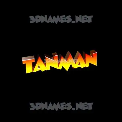 tanman in Black Background style - 3D name wallpaper tanman in Black Background style - 3D name wallpaper