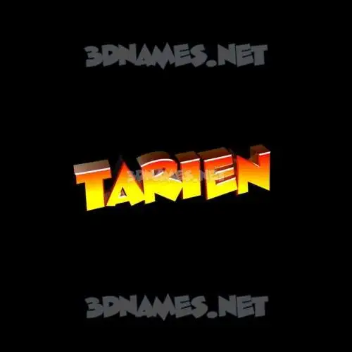 tarien in Black Background style - 3D name wallpaper