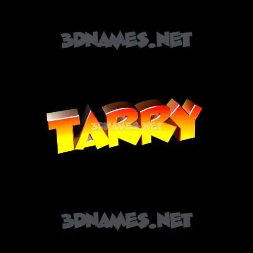 tarry in Black Background style - 3D name wallpaper tarry in Black Background style - 3D name wallpaper