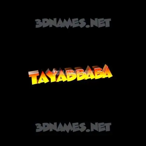tayabbaba in Black Background style - 3D name wallpaper tayabbaba in Black Background style - 3D name wallpaper