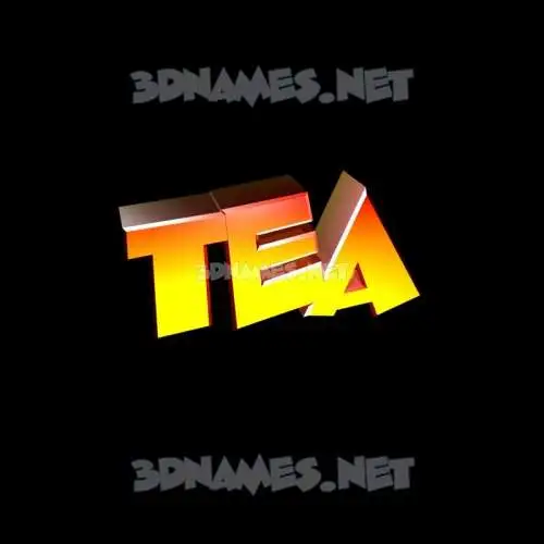 tea in Black Background style - 3D name wallpaper