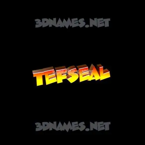 tefseal in Black Background style - 3D name wallpaper tefseal in Black Background style - 3D name wallpaper