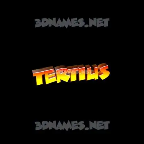 tertius in Black Background style - 3D name wallpaper
