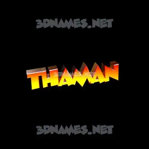thaman in Black Background style - 3D name wallpaper thaman in Black Background style - 3D name wallpaper
