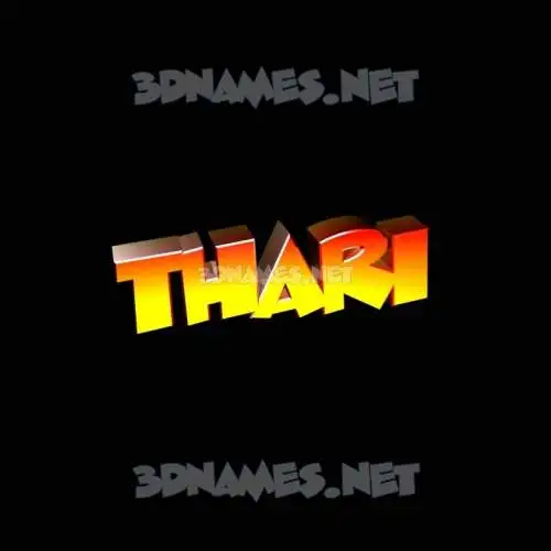 thari in Black Background style - 3D name wallpaper thari in Black Background style - 3D name wallpaper
