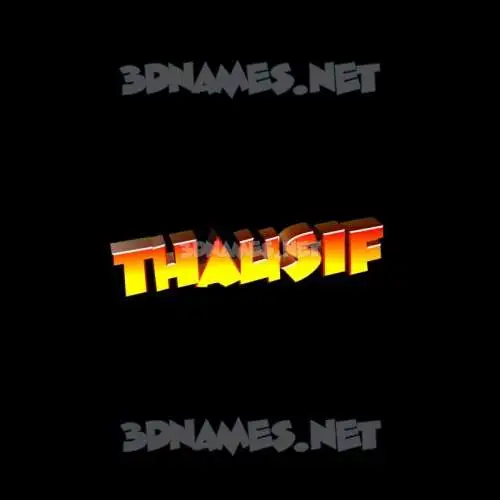thausif in Black Background style - 3D name wallpaper thausif in Black Background style - 3D name wallpaper
