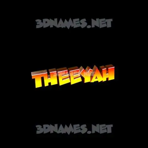 theeyah in Black Background style - 3D name wallpaper theeyah in Black Background style - 3D name wallpaper