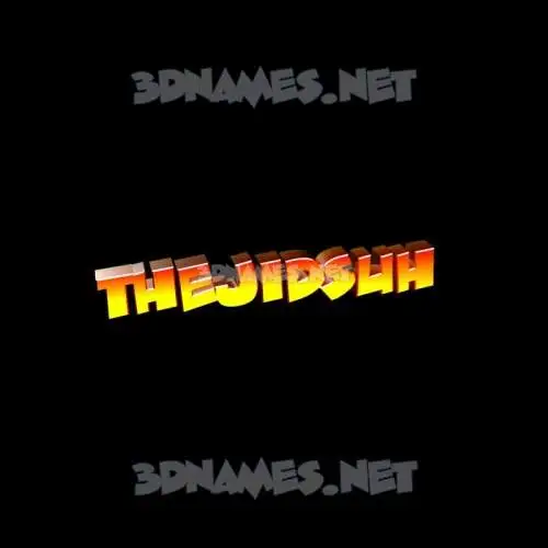 thejidsuh in Black Background style - 3D name wallpaper