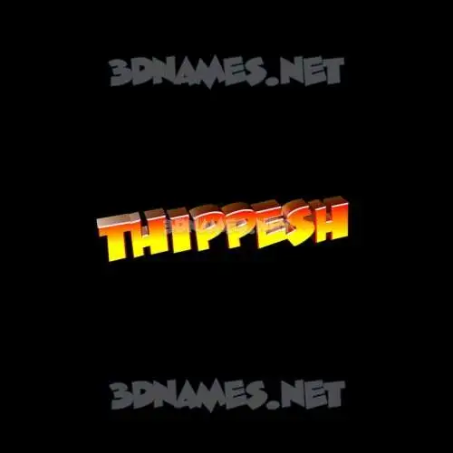thippesh in Black Background style - 3D name wallpaper