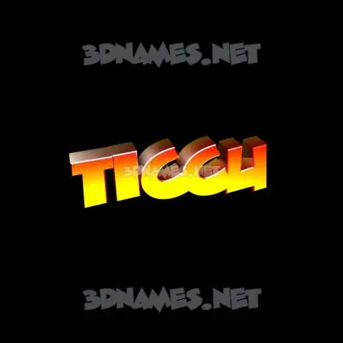 ticcu in Black Background style - 3D name wallpaper