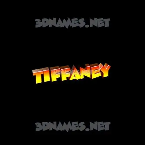 tiffaney in Black Background style - 3D name wallpaper