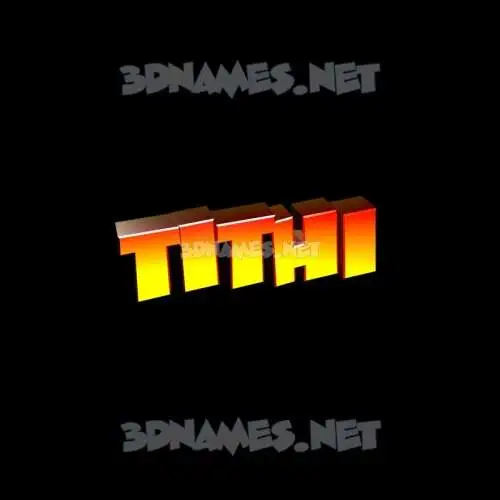 tithi in Black Background style - 3D name wallpaper