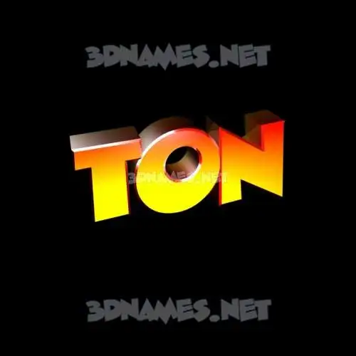 ton in Black Background style - 3D name wallpaper ton in Black Background style - 3D name wallpaper