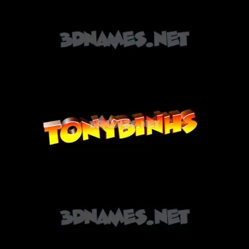 tonybinhs in Black Background style - 3D name wallpaper tonybinhs in Black Background style - 3D name wallpaper