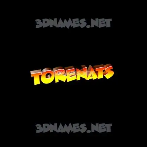 torenats in Black Background style - 3D name wallpaper