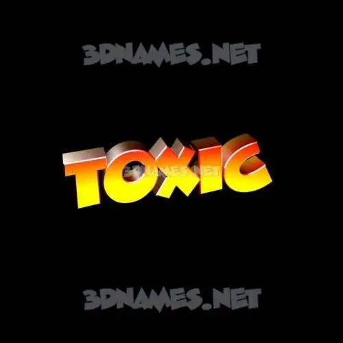 toxic in Black Background style - 3D name wallpaper toxic in Black Background style - 3D name wallpaper
