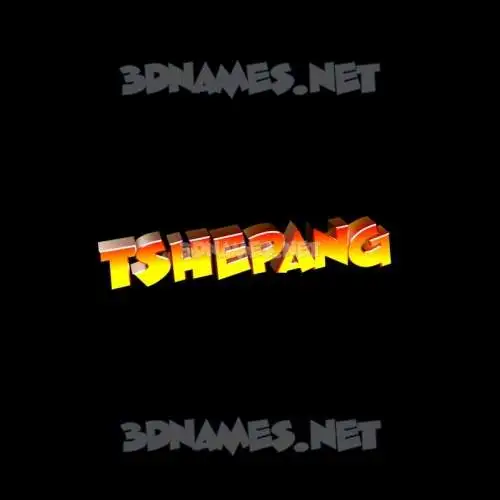 tshepang in Black Background style - 3D name wallpaper