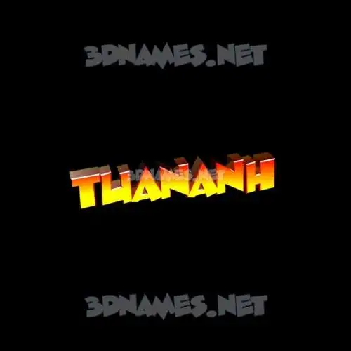 tuananh in Black Background style - 3D name wallpaper