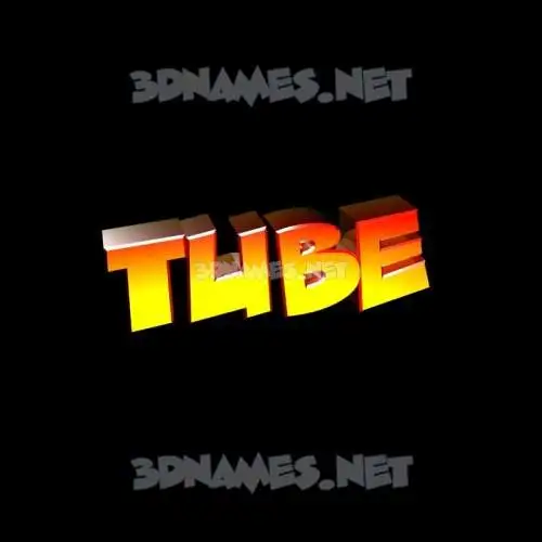 tube in Black Background style - 3D name wallpaper tube in Black Background style - 3D name wallpaper