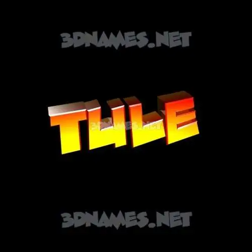 tule in Black Background style - 3D name wallpaper tule in Black Background style - 3D name wallpaper