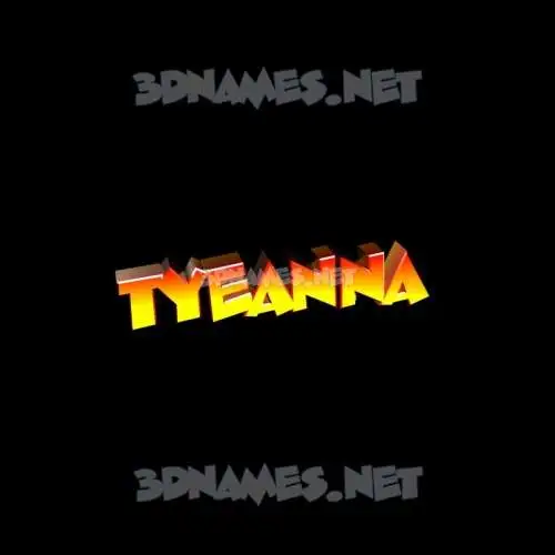 tyeanna in Black Background style - 3D name wallpaper tyeanna in Black Background style - 3D name wallpaper
