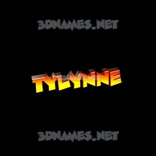 tylynne in Black Background style - 3D name wallpaper