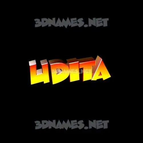 udita in Black Background style - 3D name wallpaper