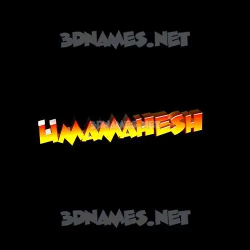 umamahesh in Black Background style - 3D name wallpaper