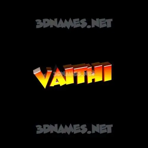 vaithi in Black Background style - 3D name wallpaper