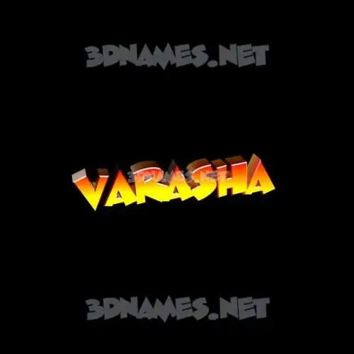 varasha in Black Background style - 3D name wallpaper