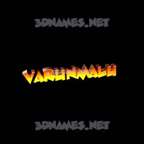 varunmalu in Black Background style - 3D name wallpaper