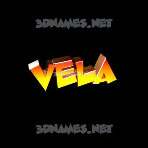 vela in Black Background style - 3D name wallpaper vela in Black Background style - 3D name wallpaper